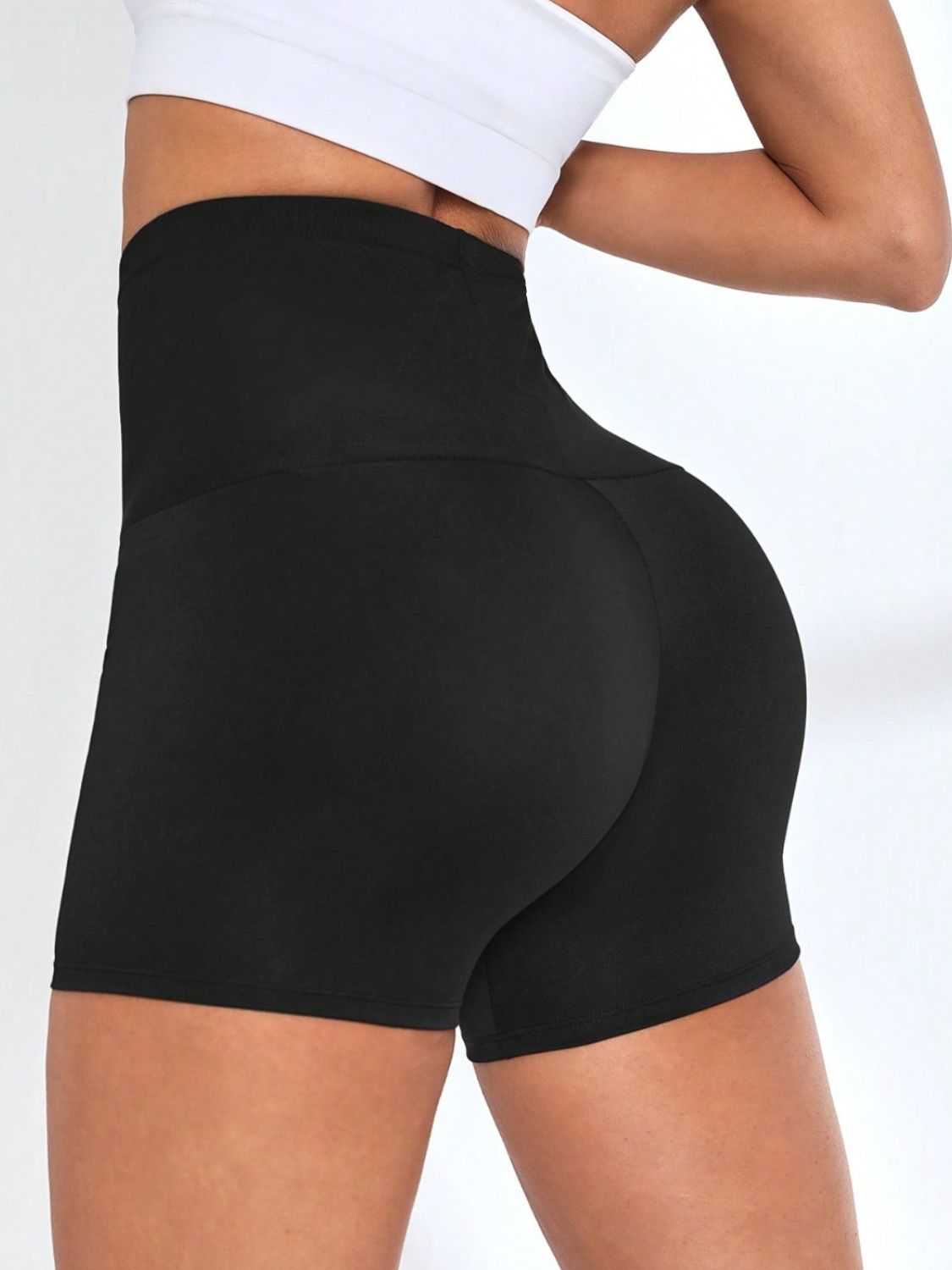 High Waist Active Shorts Trendsi