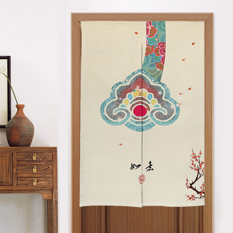 Home Kitchen Bedroom Partition Chinese Style Cloth Curtain ARZ