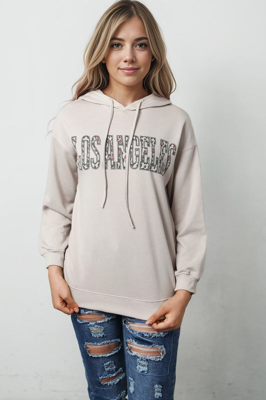 LOS ANGELES Graphic Hoodie Trendsi