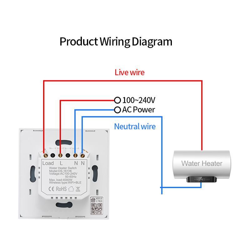 Water Heater Switch Intelligent High-power Water Heater Switch Timing Control ARZ