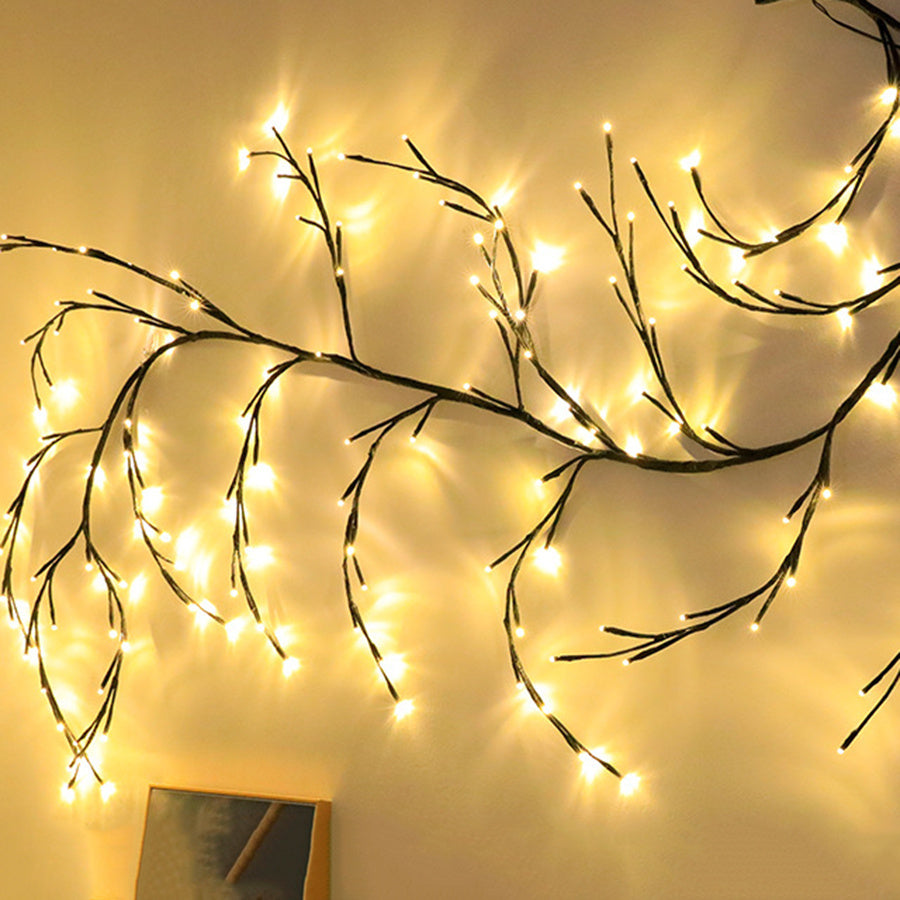 Vines With Lights Christmas Garland Light Flexible DIY Willow Vine Branch LED Light For Room Wall Wedding Party Decor ARZ