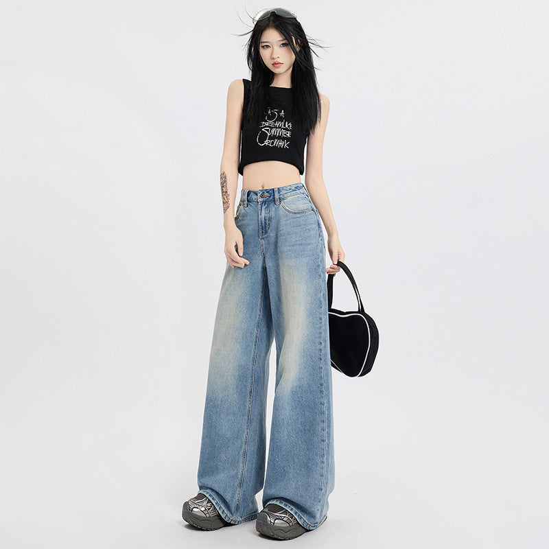 Women's Straight Loose Wide Leg Jeans ARZ