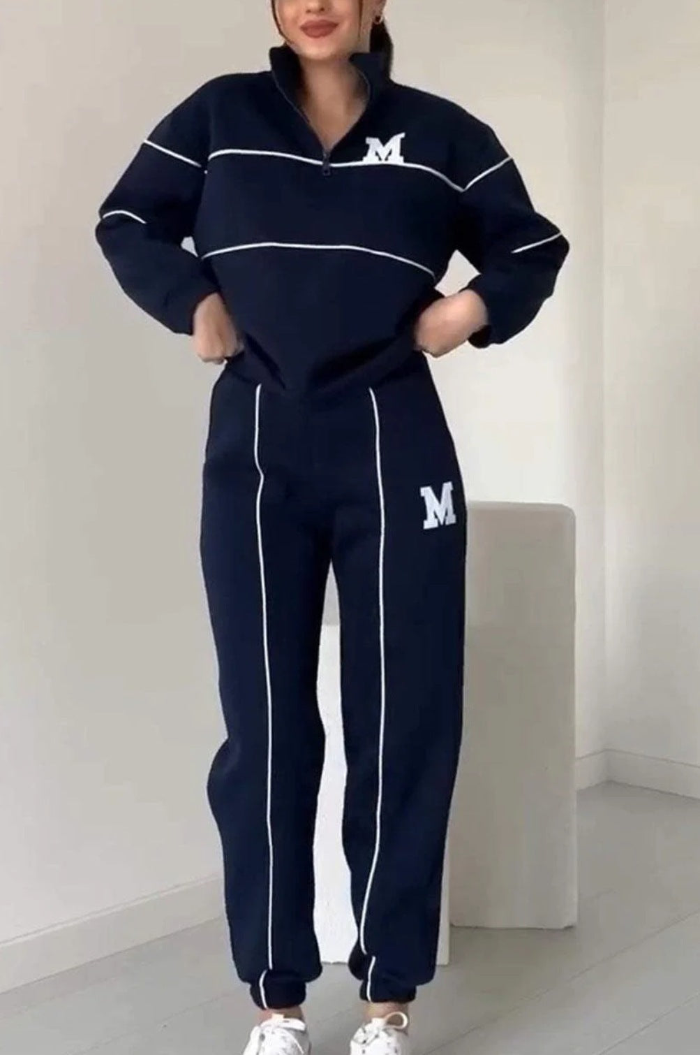 Women's Sweater Letter Long Sleeve Sports Suit ARZ