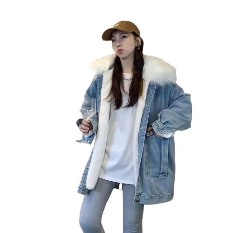 Denim Coat Women's Autumn And Winter Loose ARZ