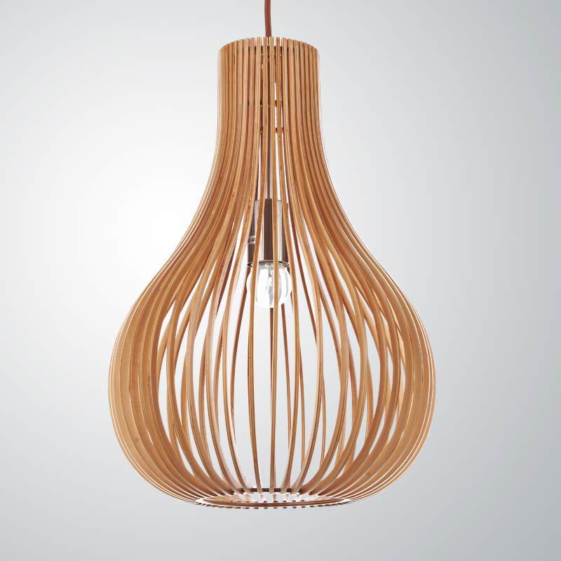 Bamboo Woven Nordic Birdcage Wooden Chandelier ARZ