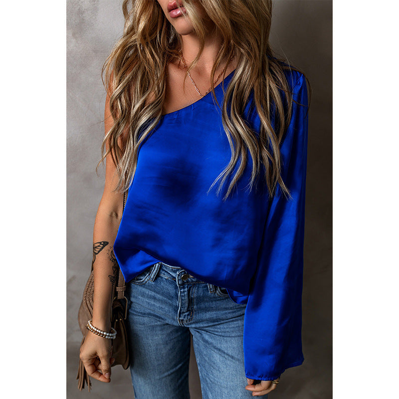 All-matching Loose Satin Chiffon Shirt For Women ARZ