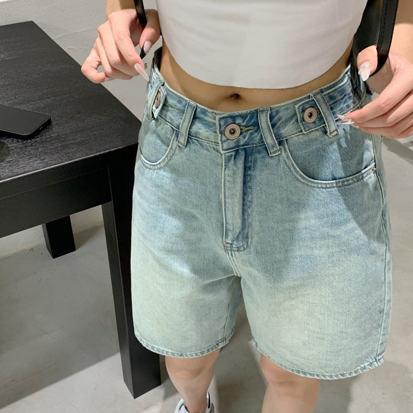 American Retro Casual Women's Denim Shorts ARZ