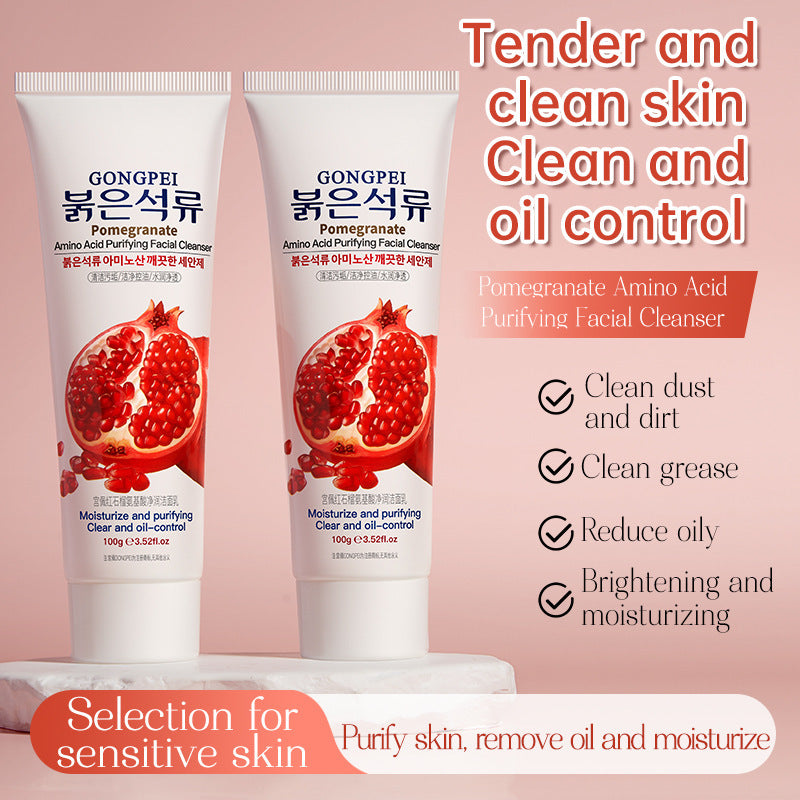 English Details Pomegranate Amino Acid Moisturizing Facial Cleanser ARZ