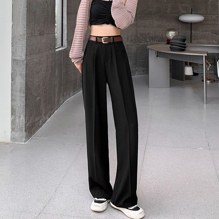 New High Waist Drooping Suit Pants Women ARZ