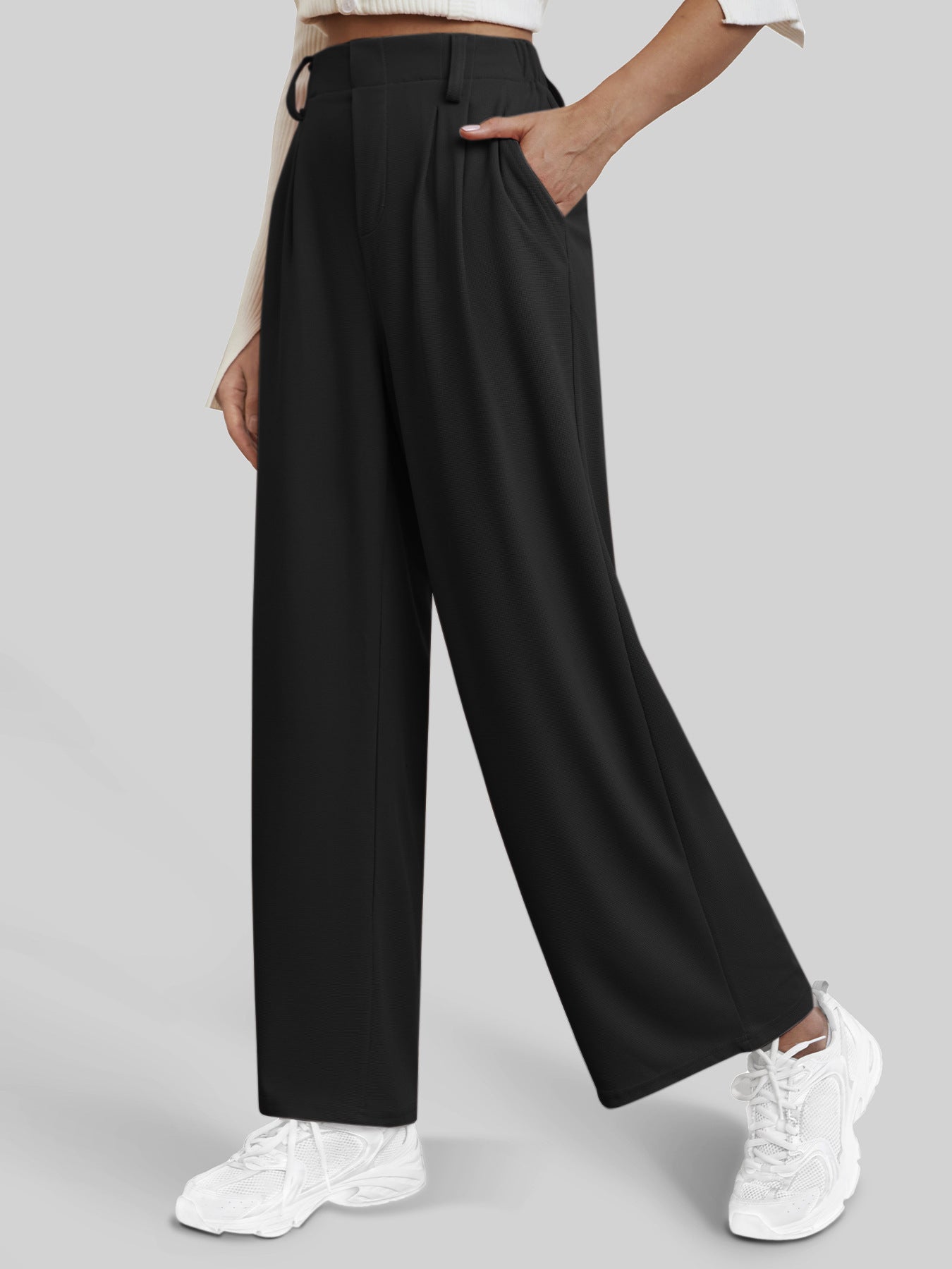 Women's Casual Straight Pants Wide-leg Pants ARZ