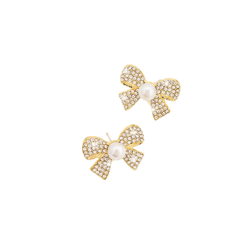 Butterfly Full Diamond Elegant Earrings Niche Design Advanced ARZ