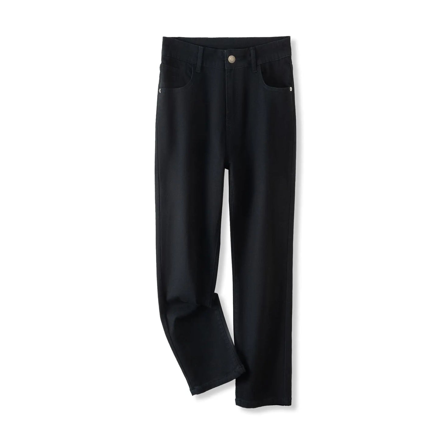 Fleece-lined Thick Cropped Jeans For Women ARZ