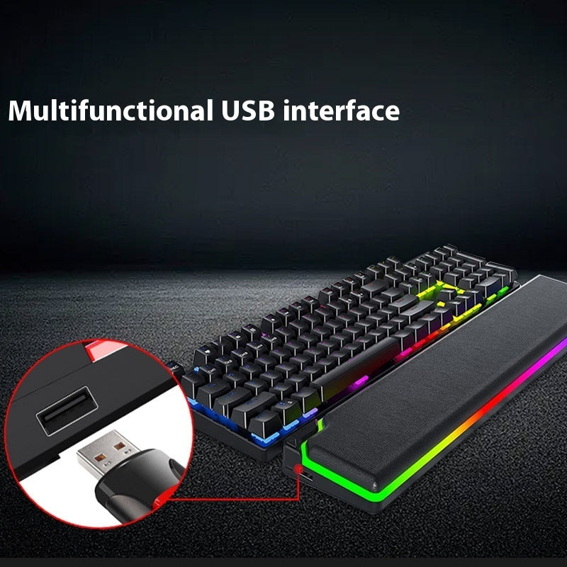 RGB Keyboard Support Wristband High Rebound Luminous Machinery Keyboard Support ARZ