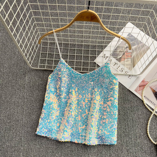 Women Wear Foreign Style Short Loose Sleeveless Tops ARZ