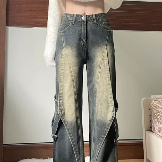 Women's Retro Narrow Wide-leg Jeans ARZ