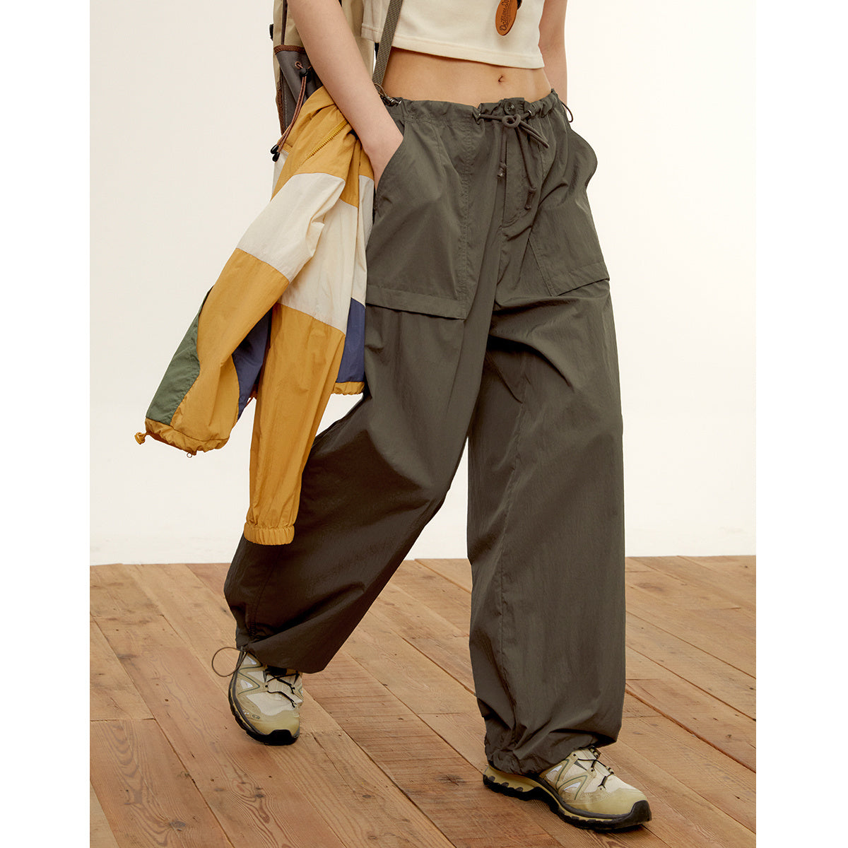 Women's Summer American-style Wide-leg Pants With Pockets ARZ