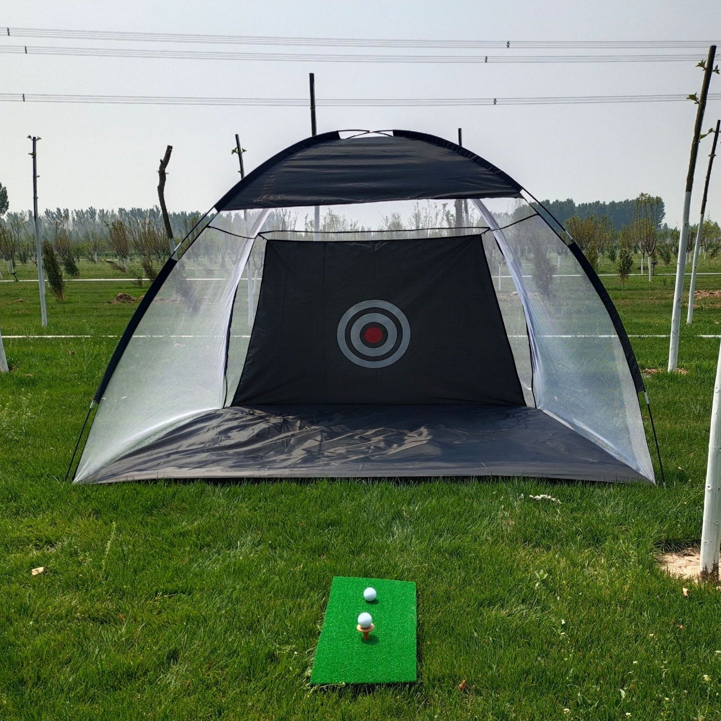 Golf Practice Net Tent Golf Hitting Cage Garden Grassland Practice Tent Golf Training Equipment Mesh Outdoor ARZ