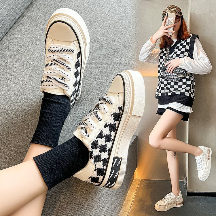 Breathable Thin Niche Original Fashion Canvas Shoes Women's Style ARZ