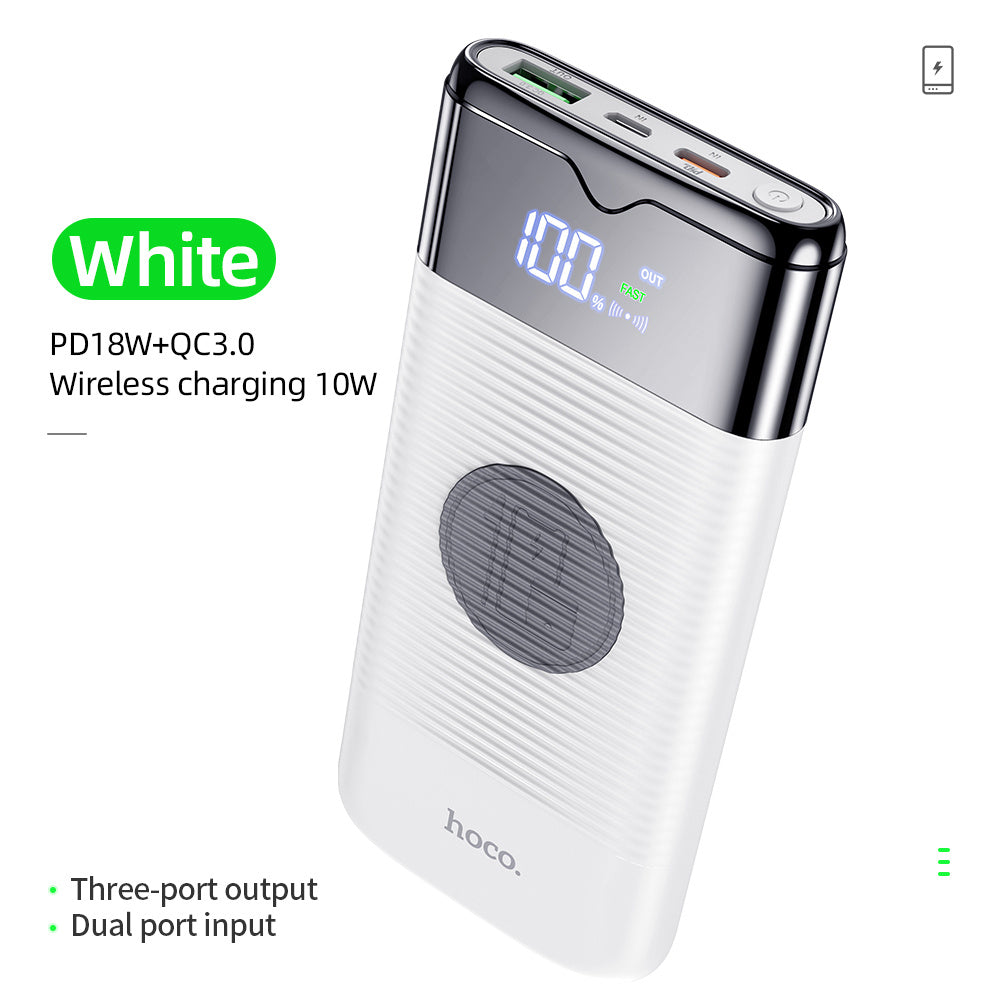 Power Bank 10000mAh Wireless Charger Power Bank PD  QC3.0 18W Fast Charging USB Power Bank External Battery ARZ