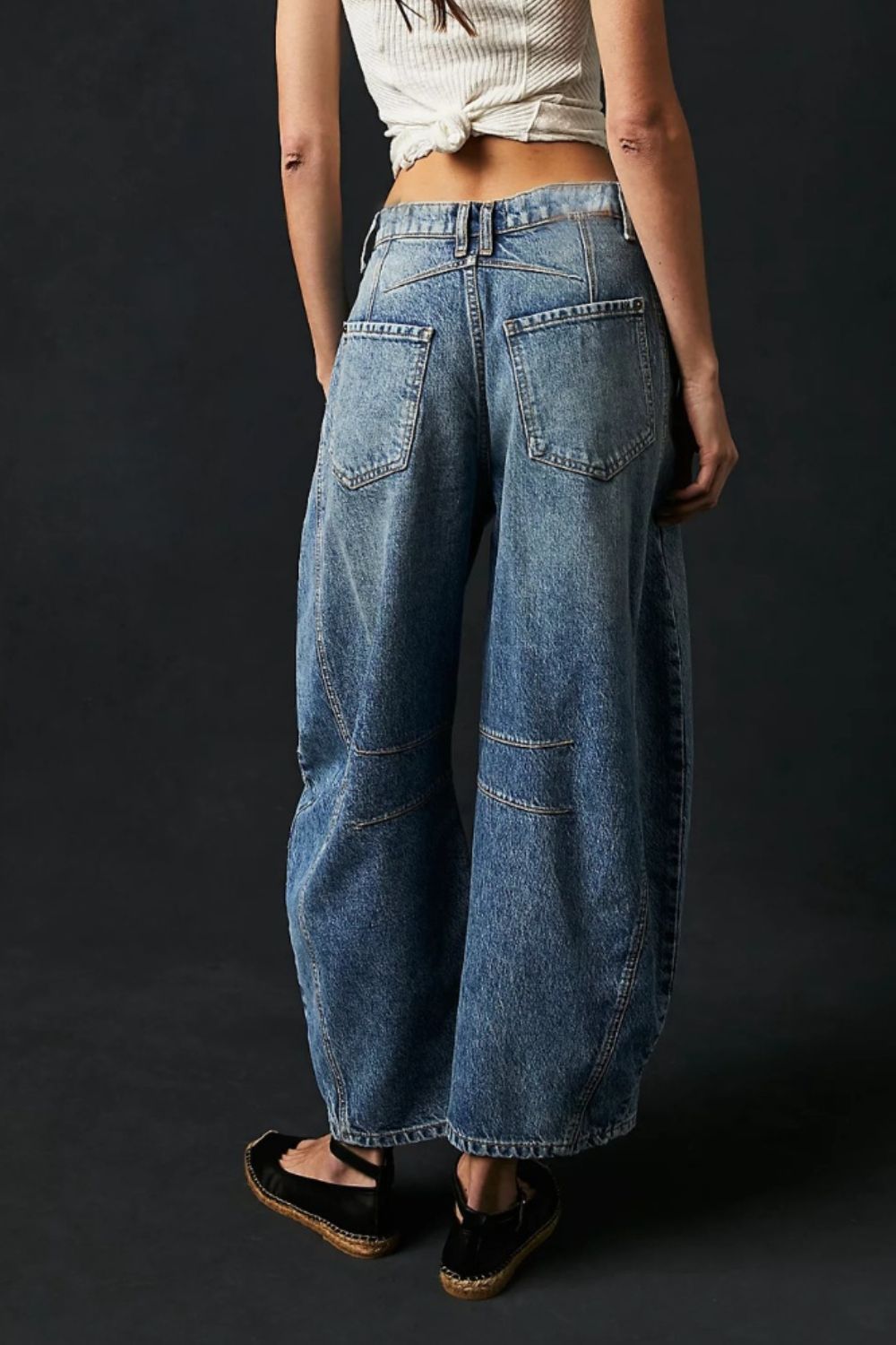 Wide Leg Jeans with Pockets Trendsi