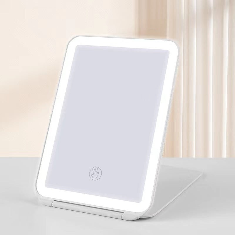 Desk Lamp With Three Fold LED Makeup Mirror ARZ