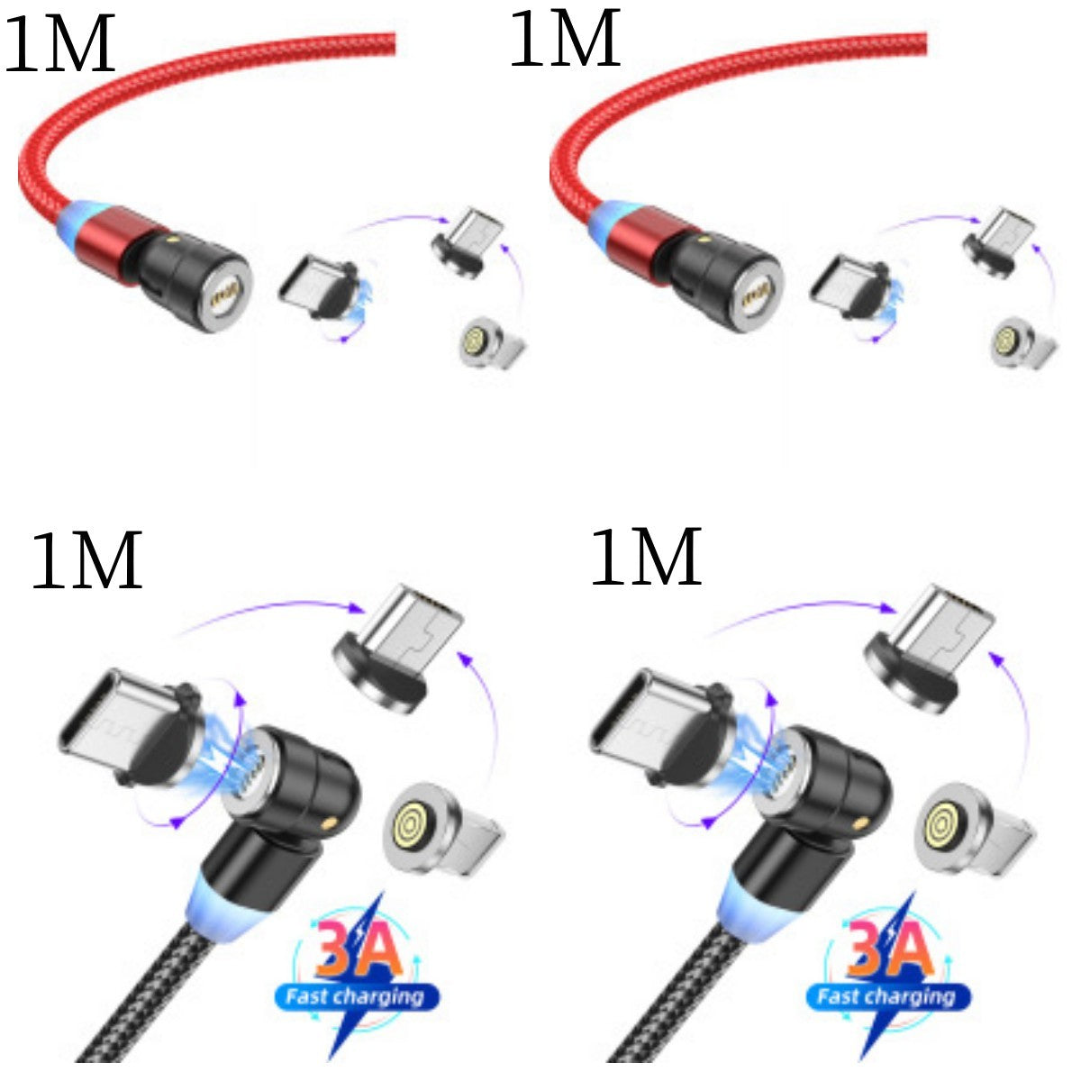 Mobile Phone Charging Three-in-one Magnetic Data Cable ARZ