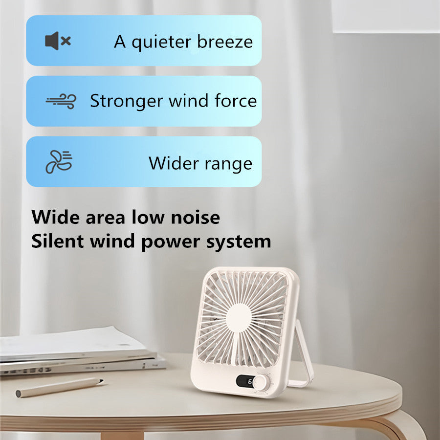 Portable Mini Hand Clip Fan USB Charging Quiet Desktop Electric Fan High Quality Student Dormitory Small Cooling Ventilador Fans ARZ