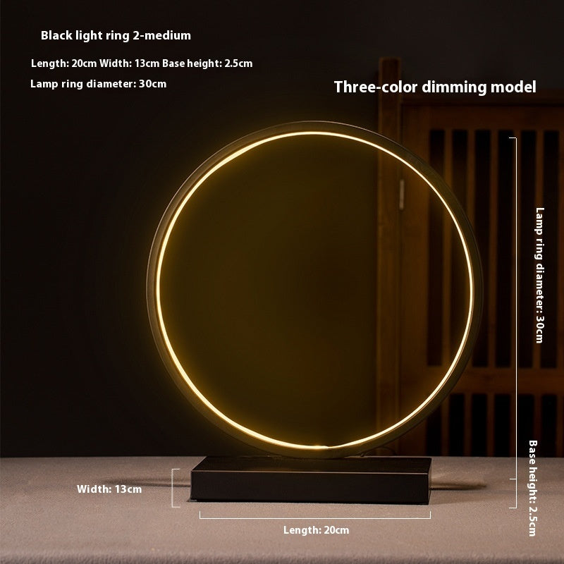 New Chinese Style Creative Zen Decoration Home Backflow Incense Living Room LED Lamp Ring ARZ