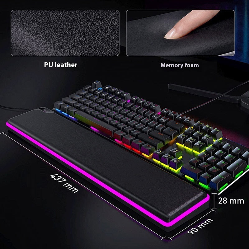 RGB Keyboard Support Wristband High Rebound Luminous Machinery Keyboard Support ARZ