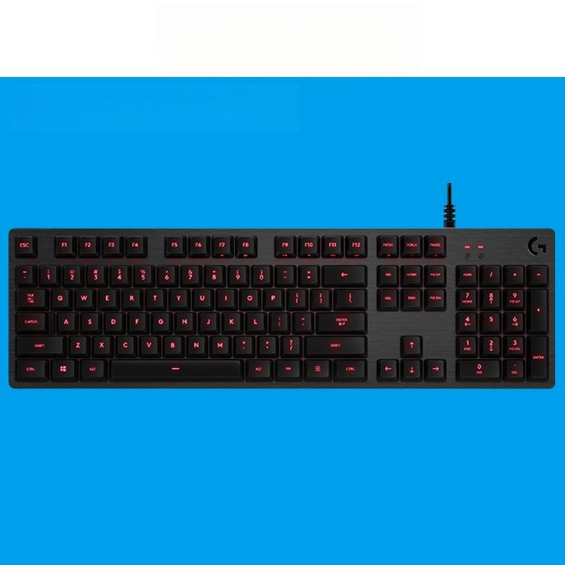 G413 Gaming Electronic Sports Mechanical Keyboard Desktop Backlight 104 Key Metal Panel ARZ