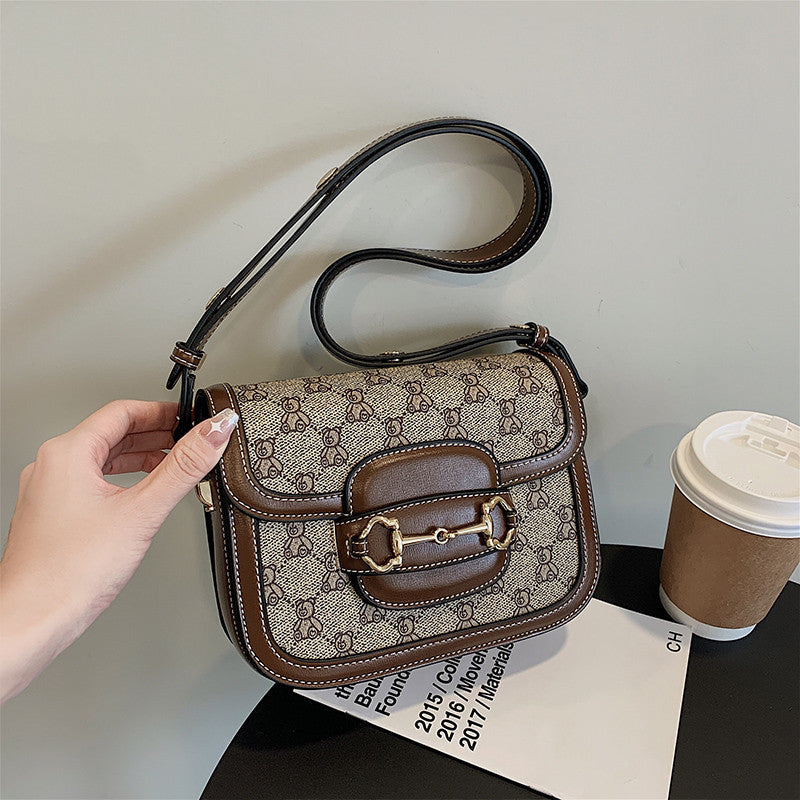 Textured Western Style Messenger Fashion Fashion Shoulder Bag ARZ