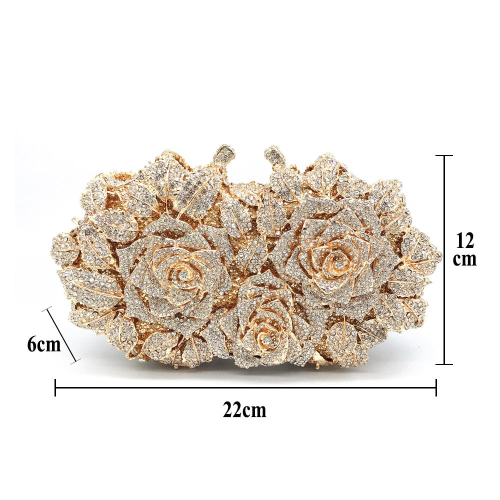 Hollow Rose Diamond Dinner Bag ARZ