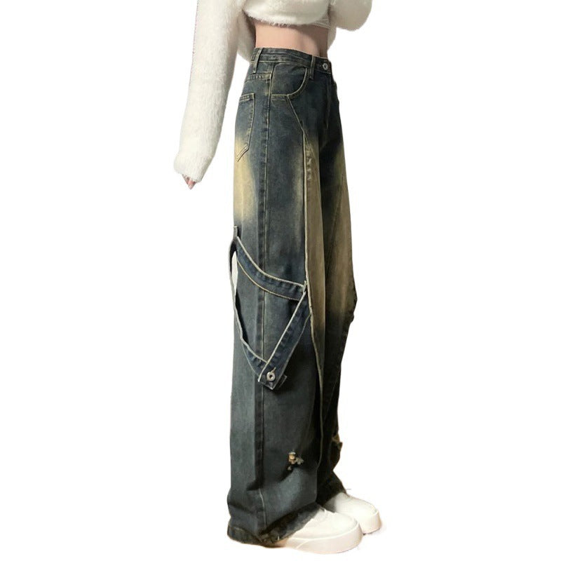 Women's Retro Narrow Wide-leg Jeans ARZ