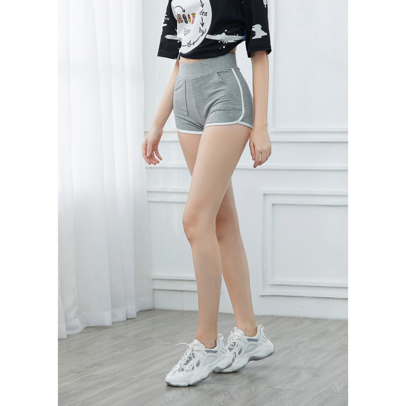 Women's Summer Casual Solid Color Three-point Pocket Hot Pants ARZ