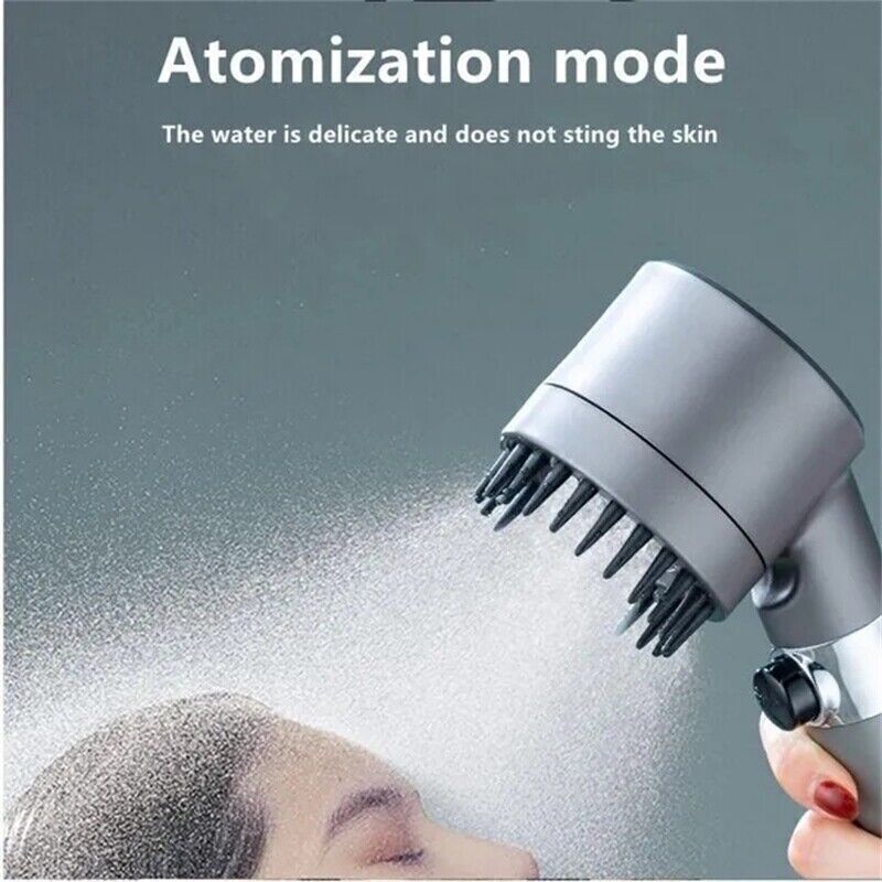 3 Modes Shower Head With Filter High Pressure Water Saving Massage Body Scalp ARZ