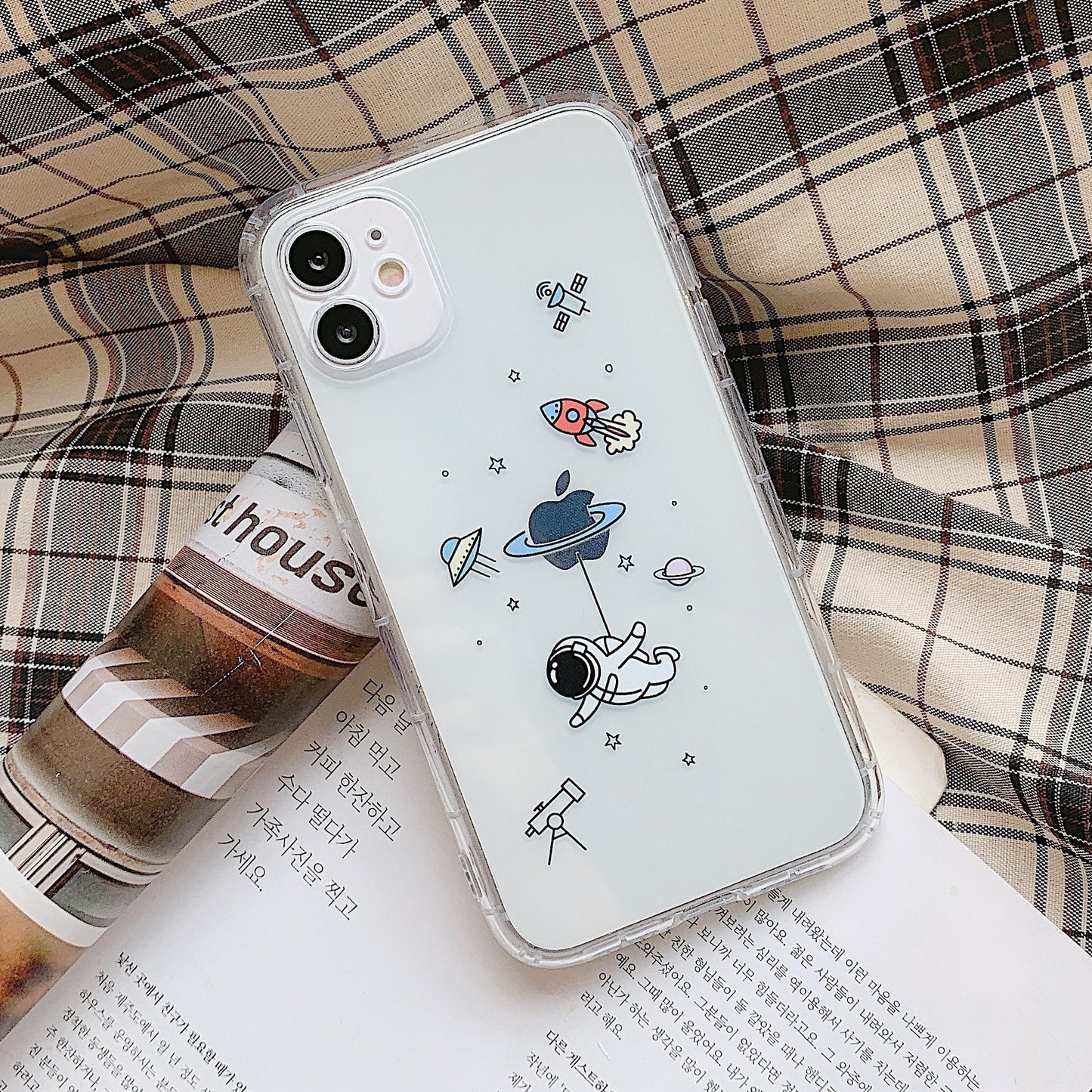 Creative Spaceman Transparent Cute Phone Case ARZ