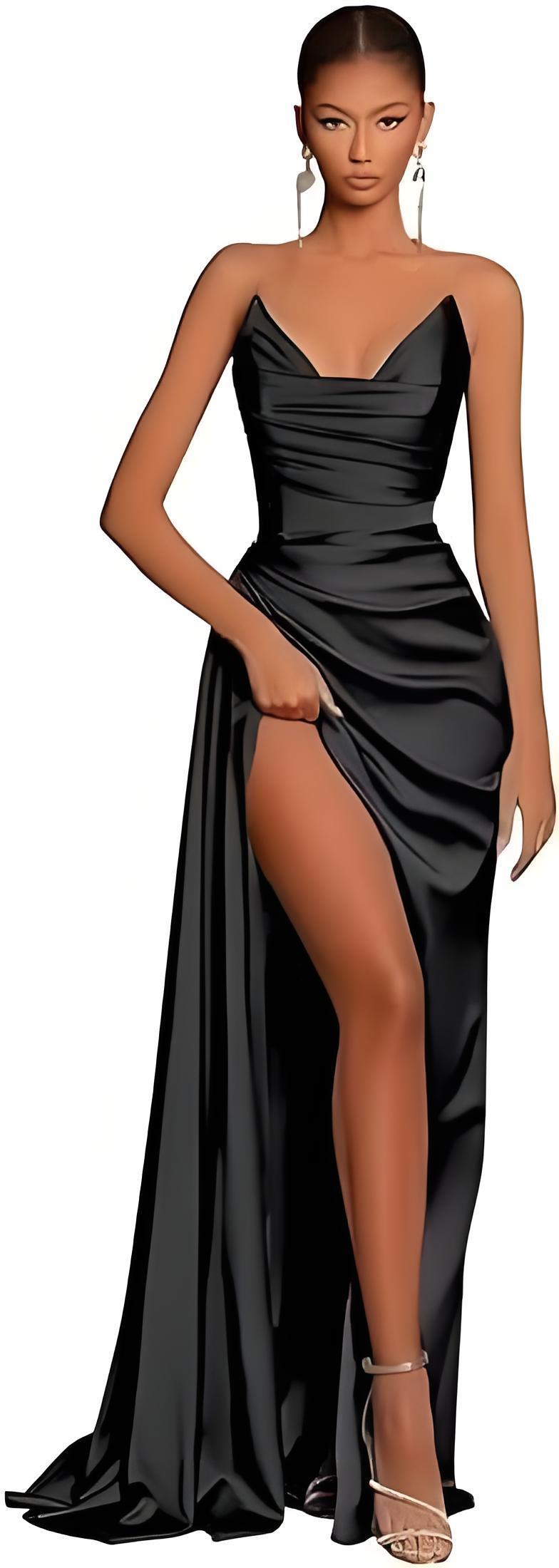 Women's Off-the-shoulder High Slit Support Mermaid Formal Dress Banquet ARZ