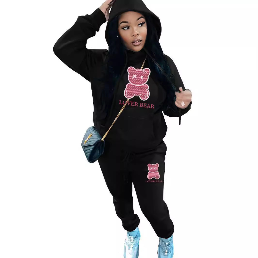 Cross-border New Arrival Women's Suit Hooded Sweatshirt And Sweatpants ARZ