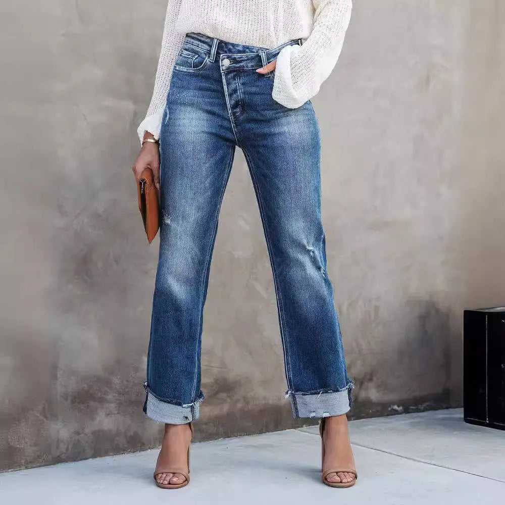 Women's Fashion Individual Casual Loose Jeans ARZ