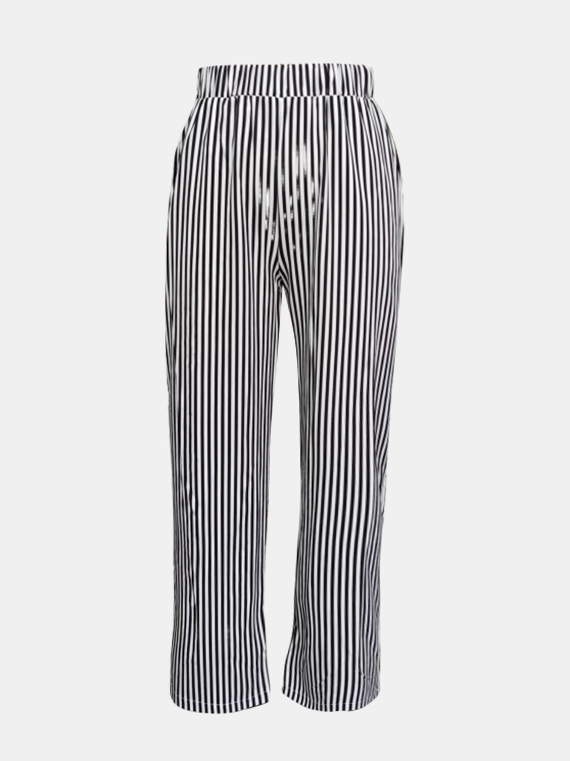 Stylish Striped Pants with Pockets for Everyday Wear Trendsi