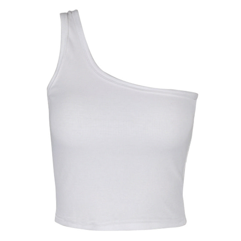 Women's One-shoulder Sleeveless Vest ARZ