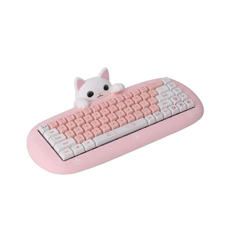 Wireless Bluetooth E-sports Games Cute Mini Office Mechanical Keyboard ARZ