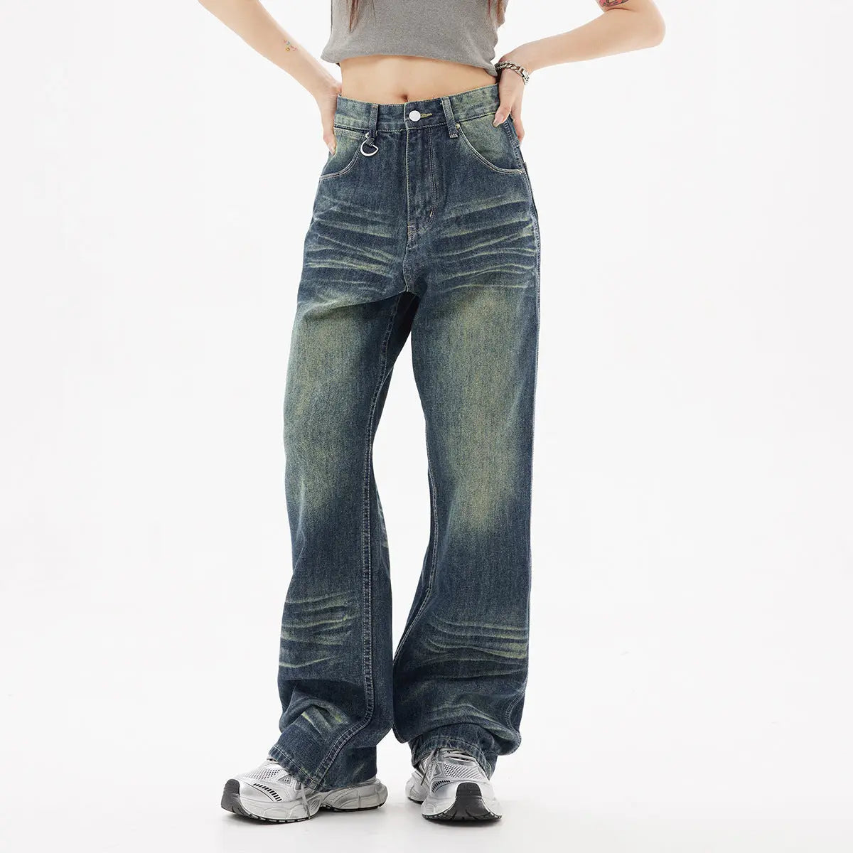 Distressed Fashion Brand Jeans High Street American Jeans ARZ