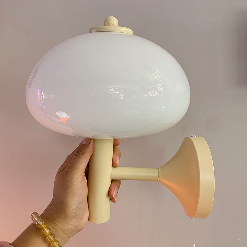 Small Mushroom Wall Lamp Retro Decor Living Room Bedroom Bedside ARZ