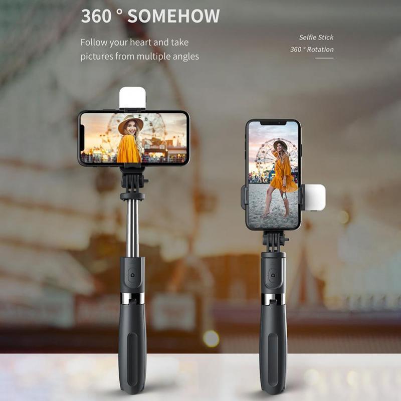 Compatible with Apple, Bluetooth Selfie Stick Mobile Remote Control Tripod ARZ