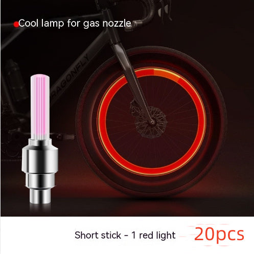 Neon Lights Tyre Wheel Valve Cap Light LED Car Tire Valve Caps Air Cover Tire Rim Valve Wheel Stem Cap Bike Light ARZ