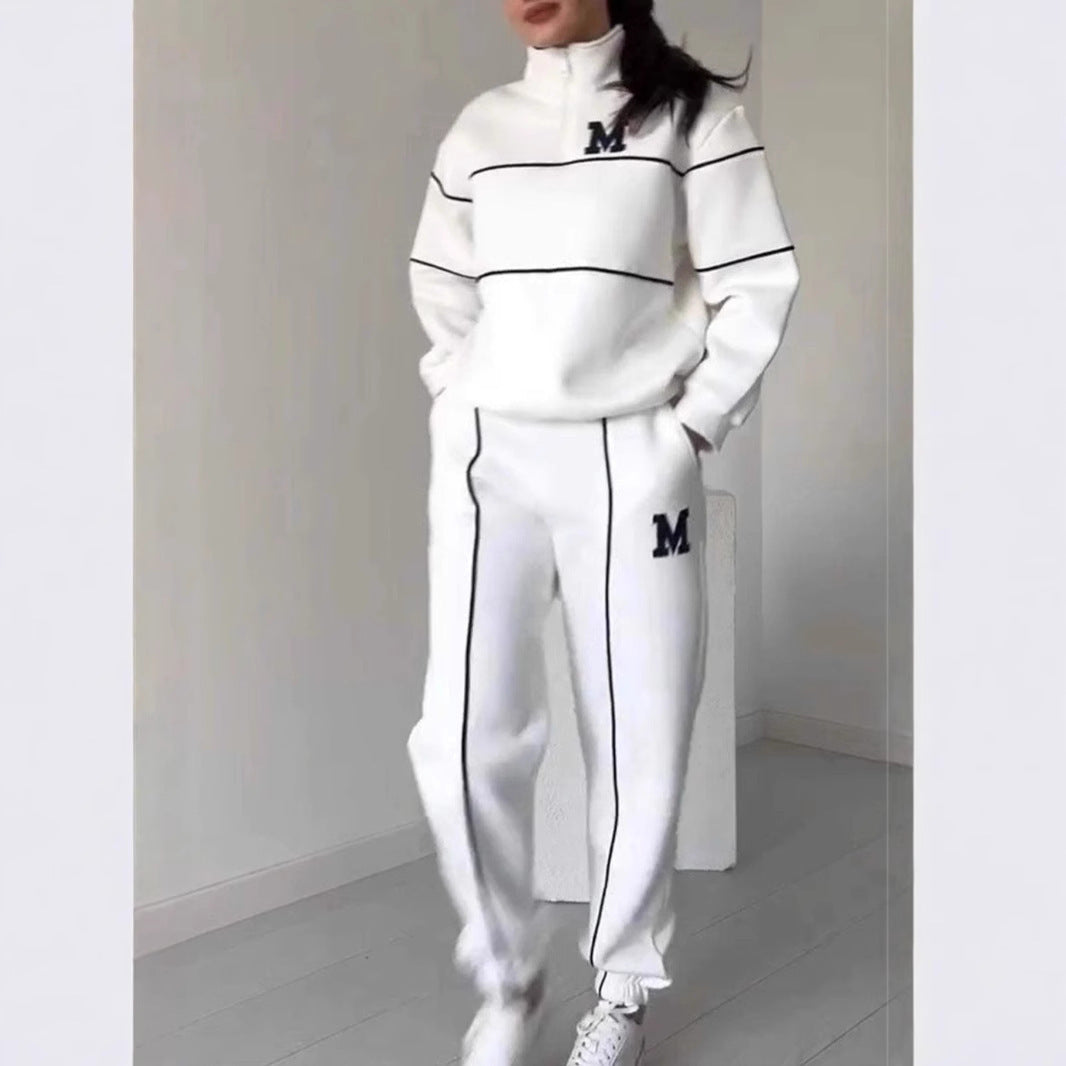 Women's Sweater Letter Long Sleeve Sports Suit ARZ