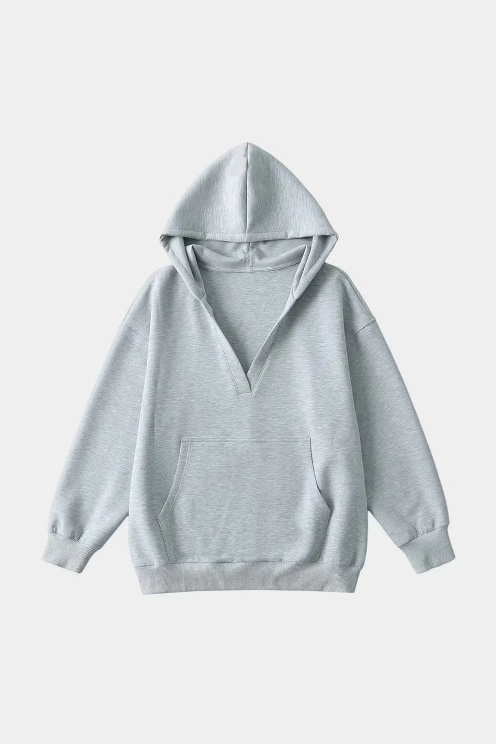 Basic Bae Air Scuba Kangaroo Pocket Long Sleeve Hoodie Trendsi