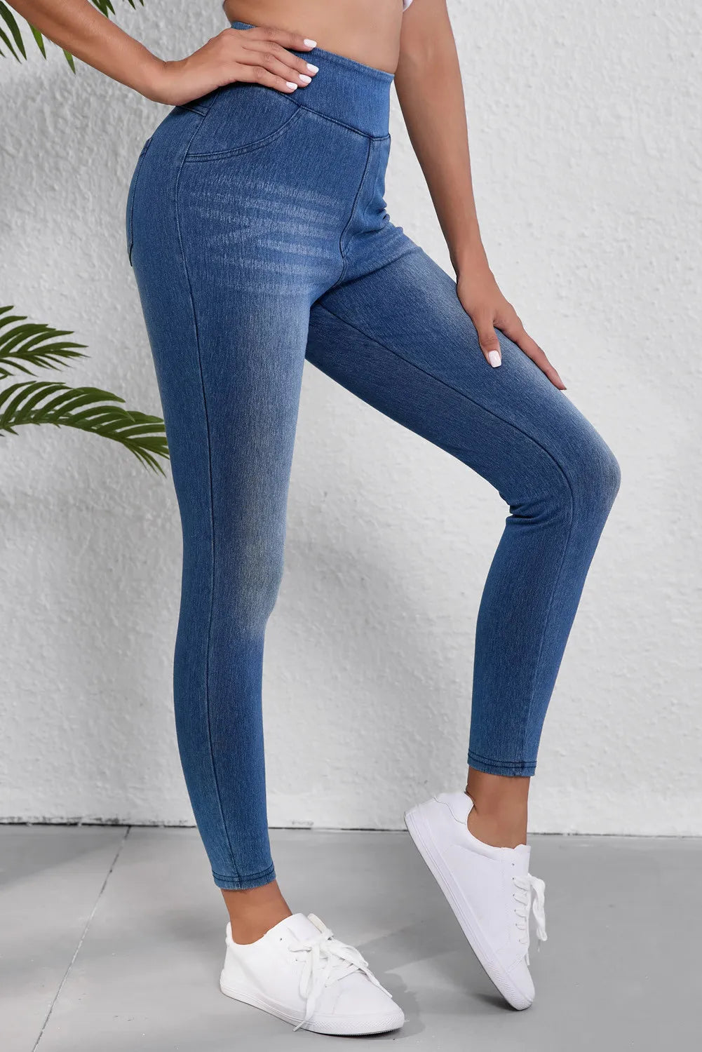 High Waist Skinny Jeans Trendsi