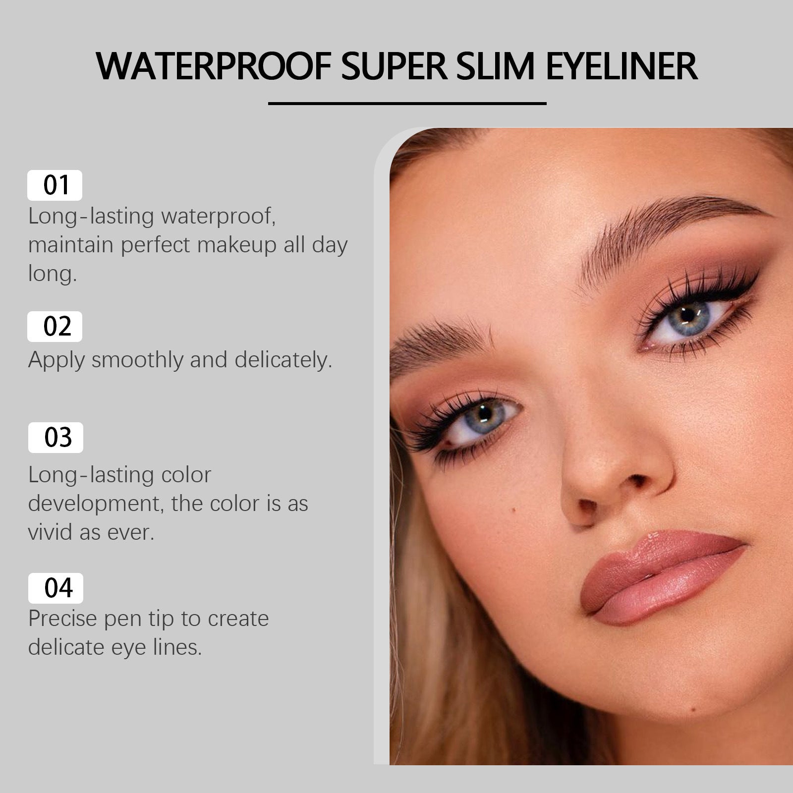 Daily Long Lasting And Does Not Fade Eyeliner Silky Smooth Eye Makeup Color Natural ARZ